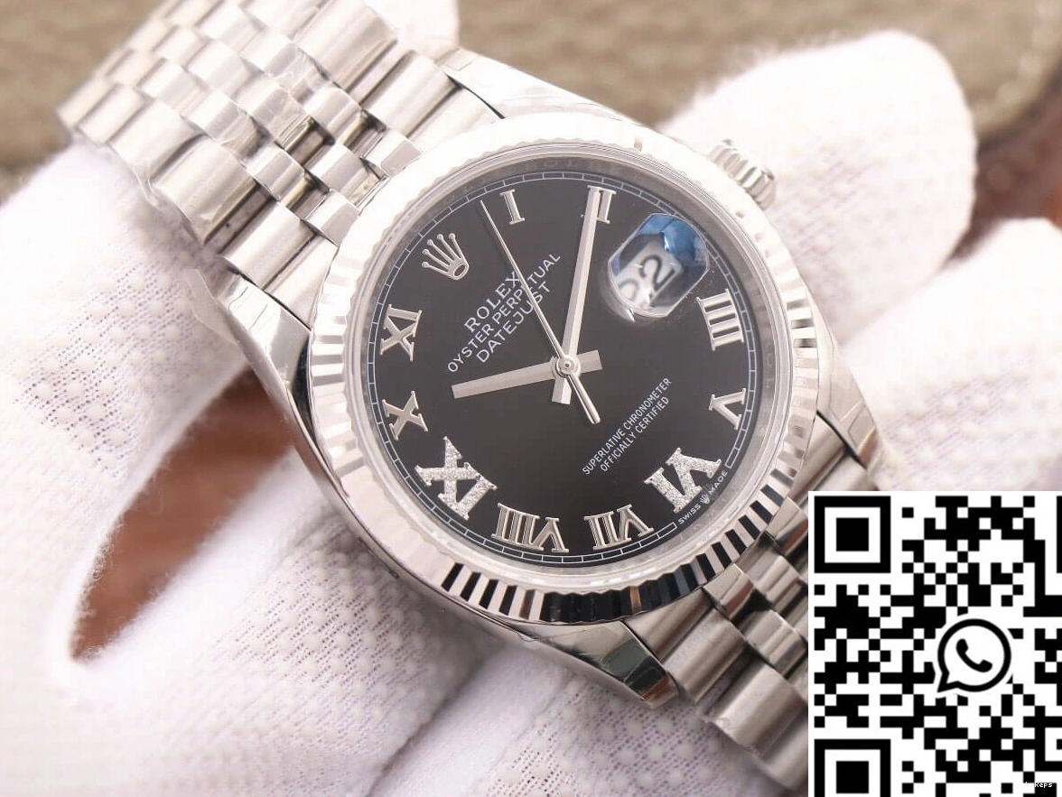 Rolex Datejust Dial M126233 EW Factory Diamond-set Black 0109